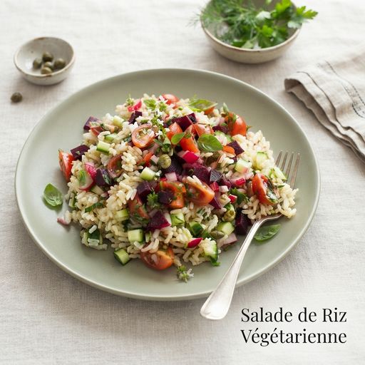 Vegetarian rice salad