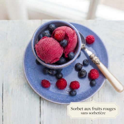 Red berry sorbet without an ice cream maker