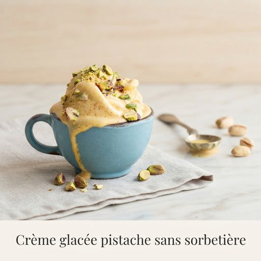 No-churn pistachio ice cream