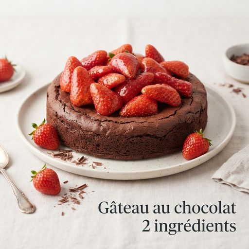 Gâteau au chocolat 2 ingrédients