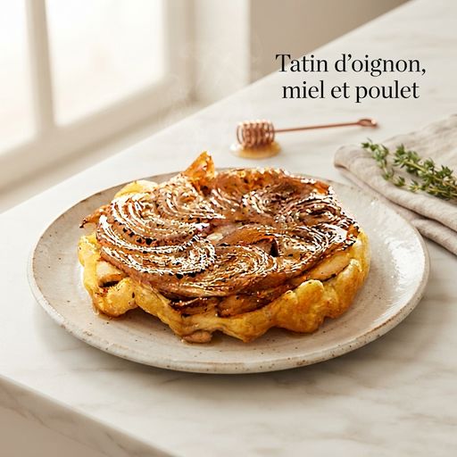 Onion, Honey and Chicken Tatin