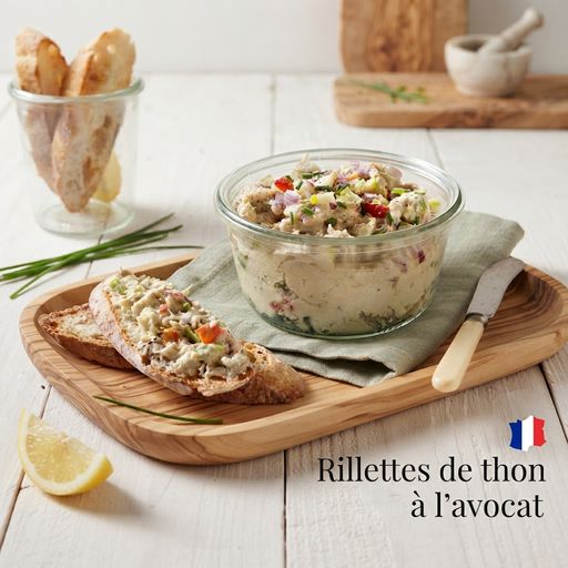 Tuna rillettes with avocado