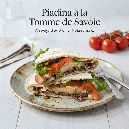 Piadina with Tomme de Savoie