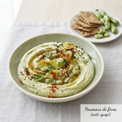 Fava bean hummus (anti-waste)
