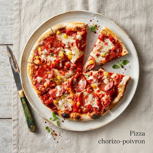Chorizo and Pepper Pizza