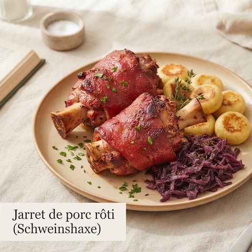 Jarret de porc rôti (Schweinshaxe)