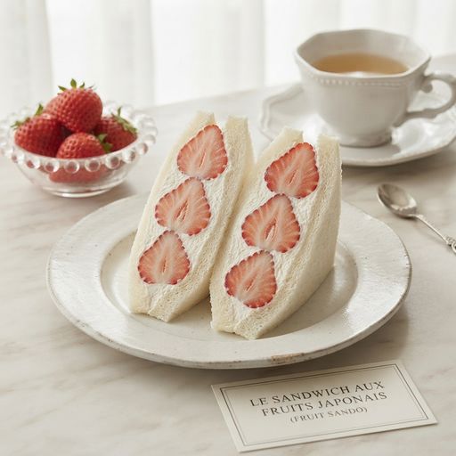 Japanese Fruit Sandwich (Fruit sando)