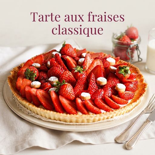 Tarte aux fraises classique